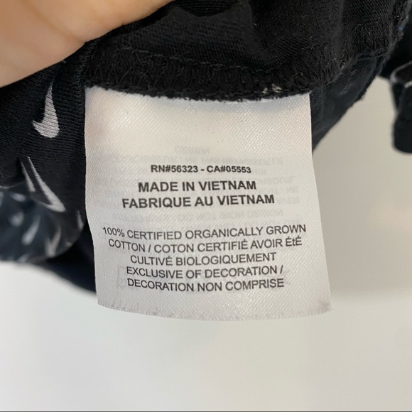 Nike Allover Swoosh Crop Top Tee T-Shirt Essential Short Sleeve Logo Print Med - Picture 5 of 7